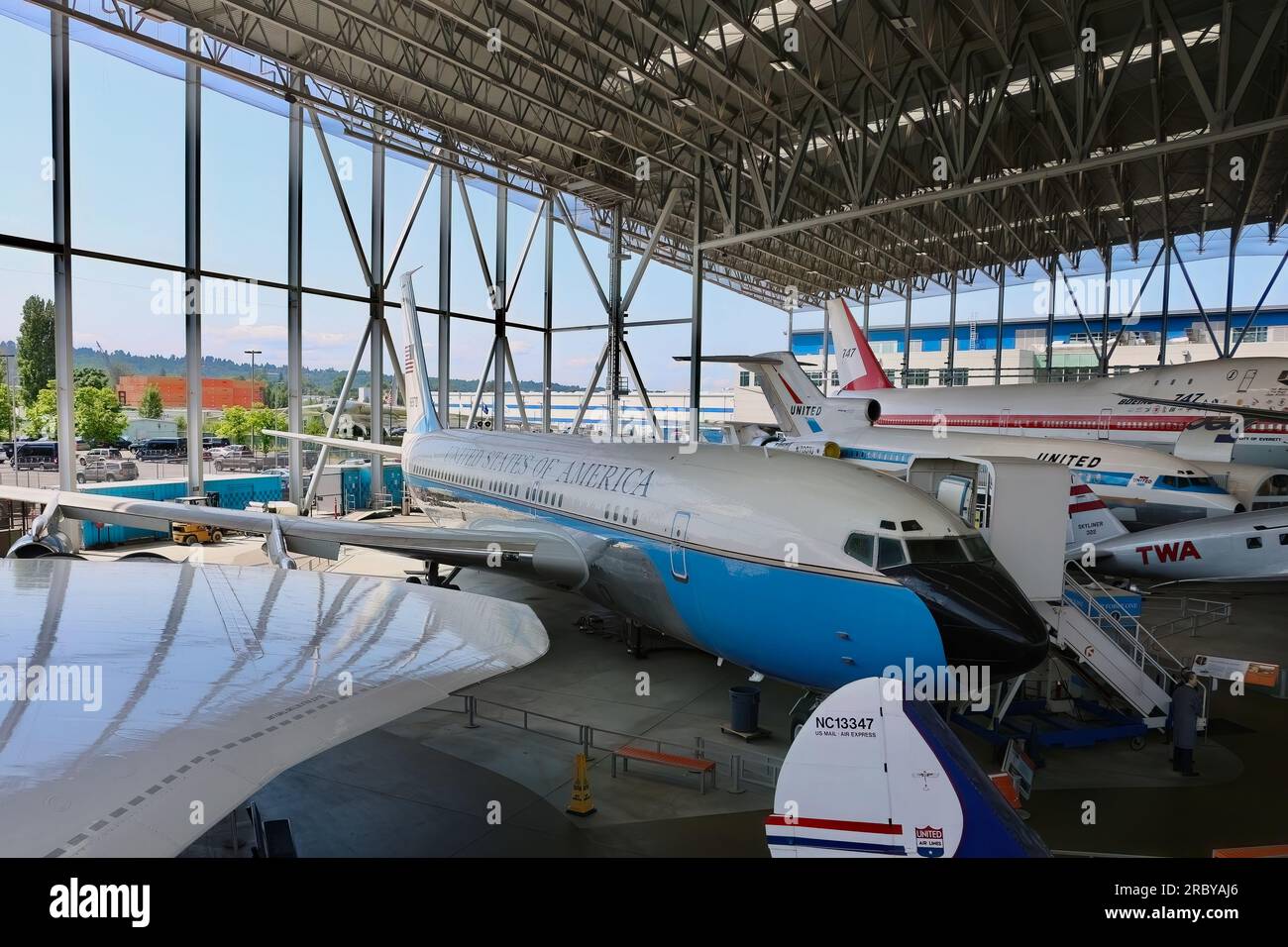 Boeing VC 137B Air Force One Presidential Aircraft In The Aviation