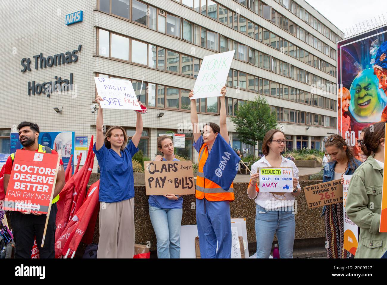 London UK 13th July 2023 Junior Doctors In England Have Announced A