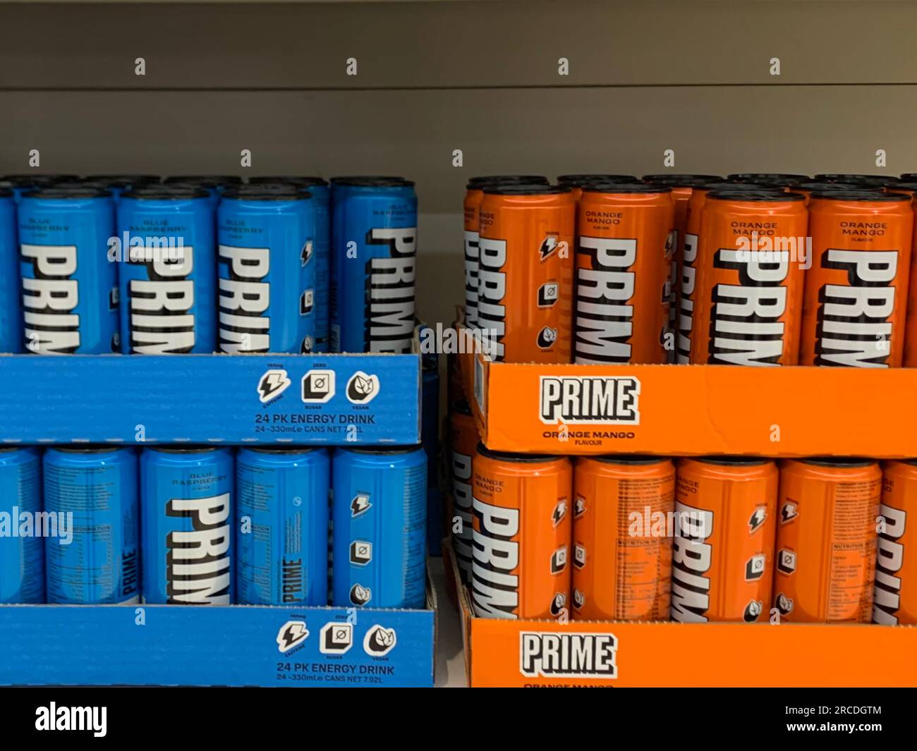 Cans Of Prime Energy Drink High Caffeine Content Has Been Identified