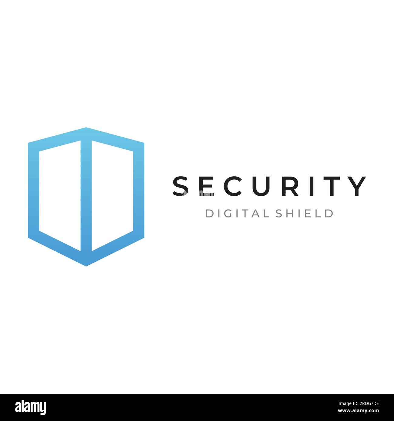 Creative Design Of Technology Digital Cyber Security Logo With Modern