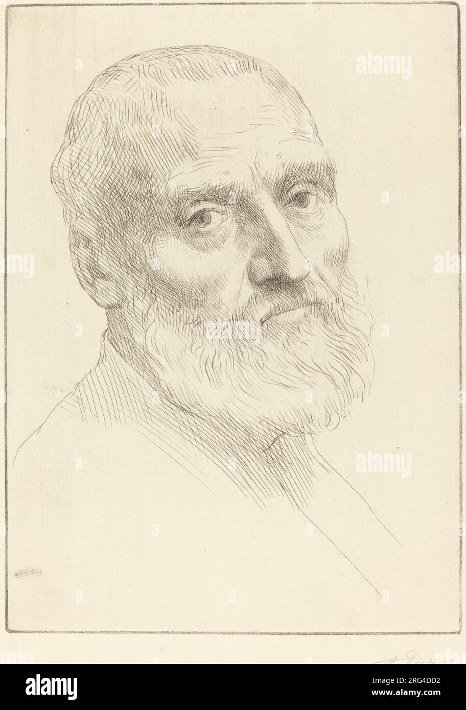 Study For Head Of A Man Etude De Tete D Homme By Alphonse Legros