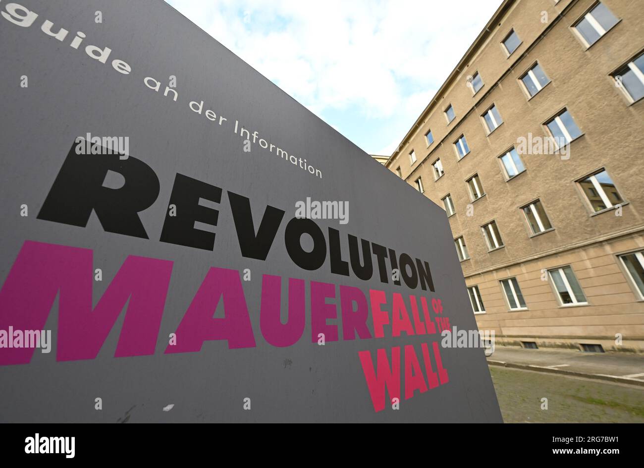 Berlin Germany 07th Aug 2023 The Words Revolution Mauerfall Of The