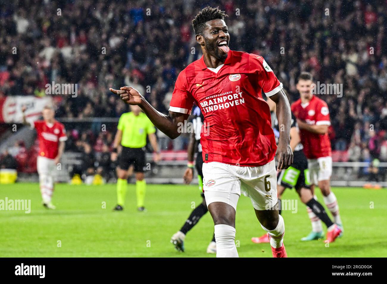 Eindhoven Ibrahim Sangare Of Psv Eindhoven Celebrates The