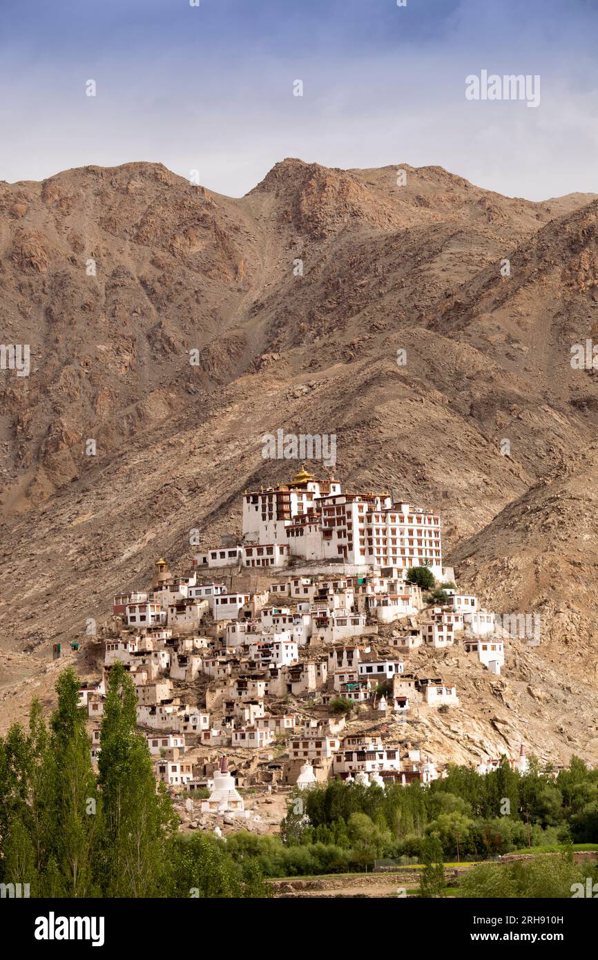 India Ladakh Chemrey Hilltop Buddhist Gompa Stock Photo Alamy