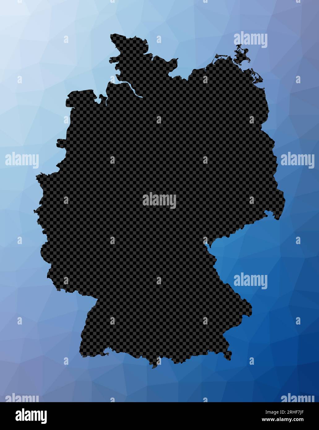 Germany Geometric Map Stencil Shape Of Germany In Low Poly Style