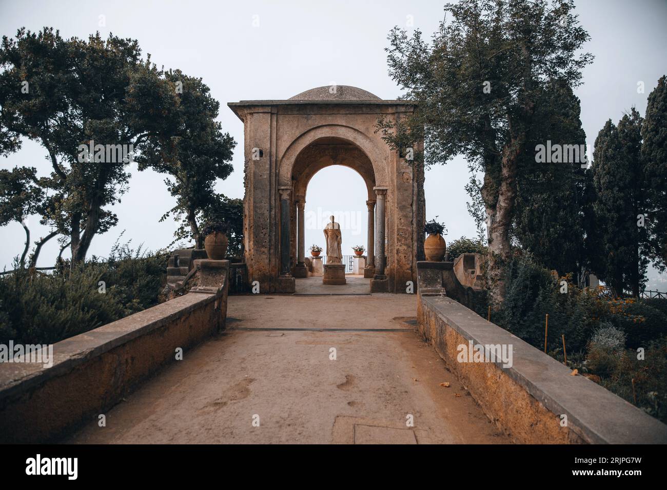 Villa Cimbrone Gardens In Ravello On The Amalfi Coast Italy Stock