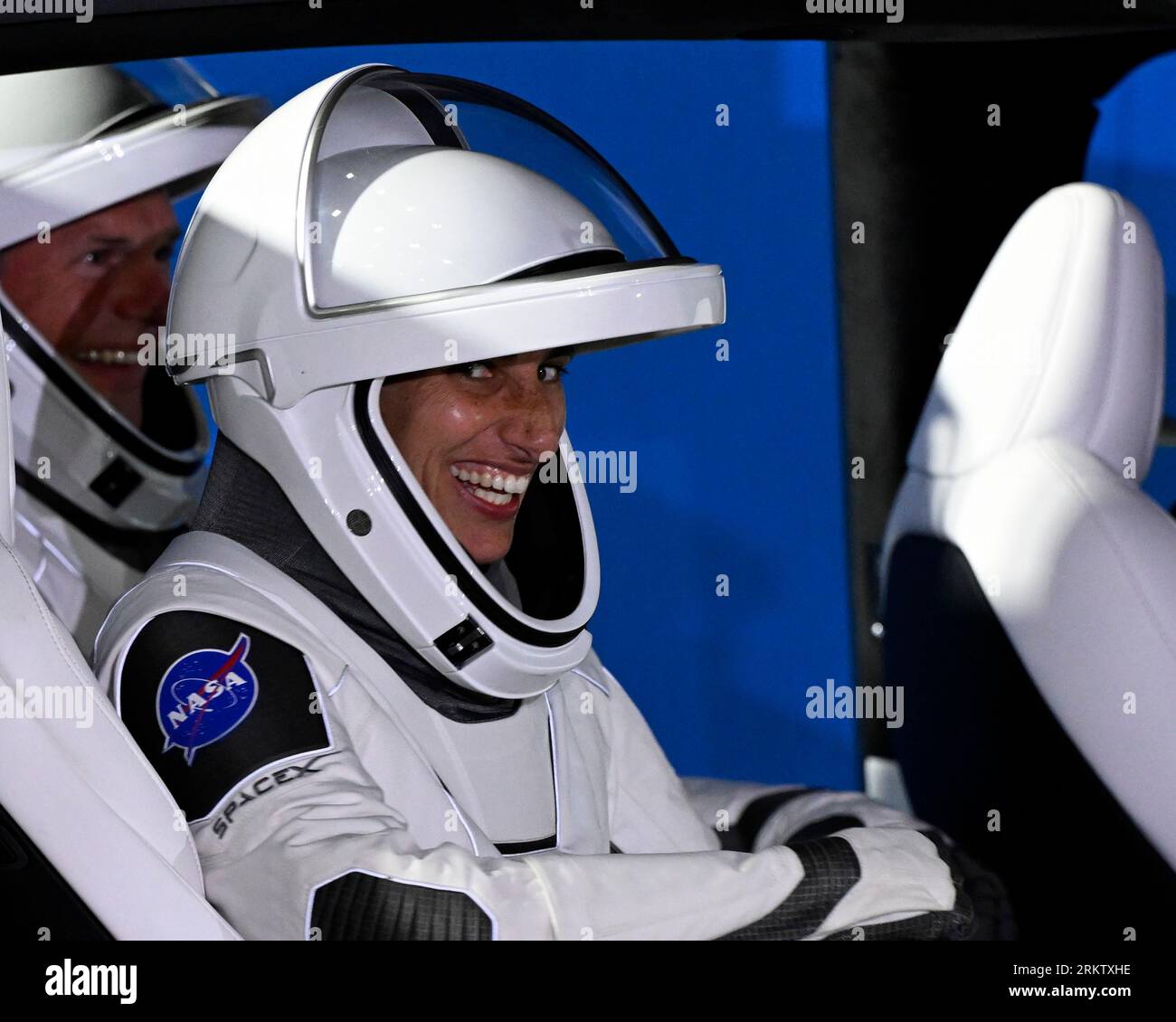 The Nasa Spacex Crew Member Nasa Astronaut Jasmin Moghbeli Smiles