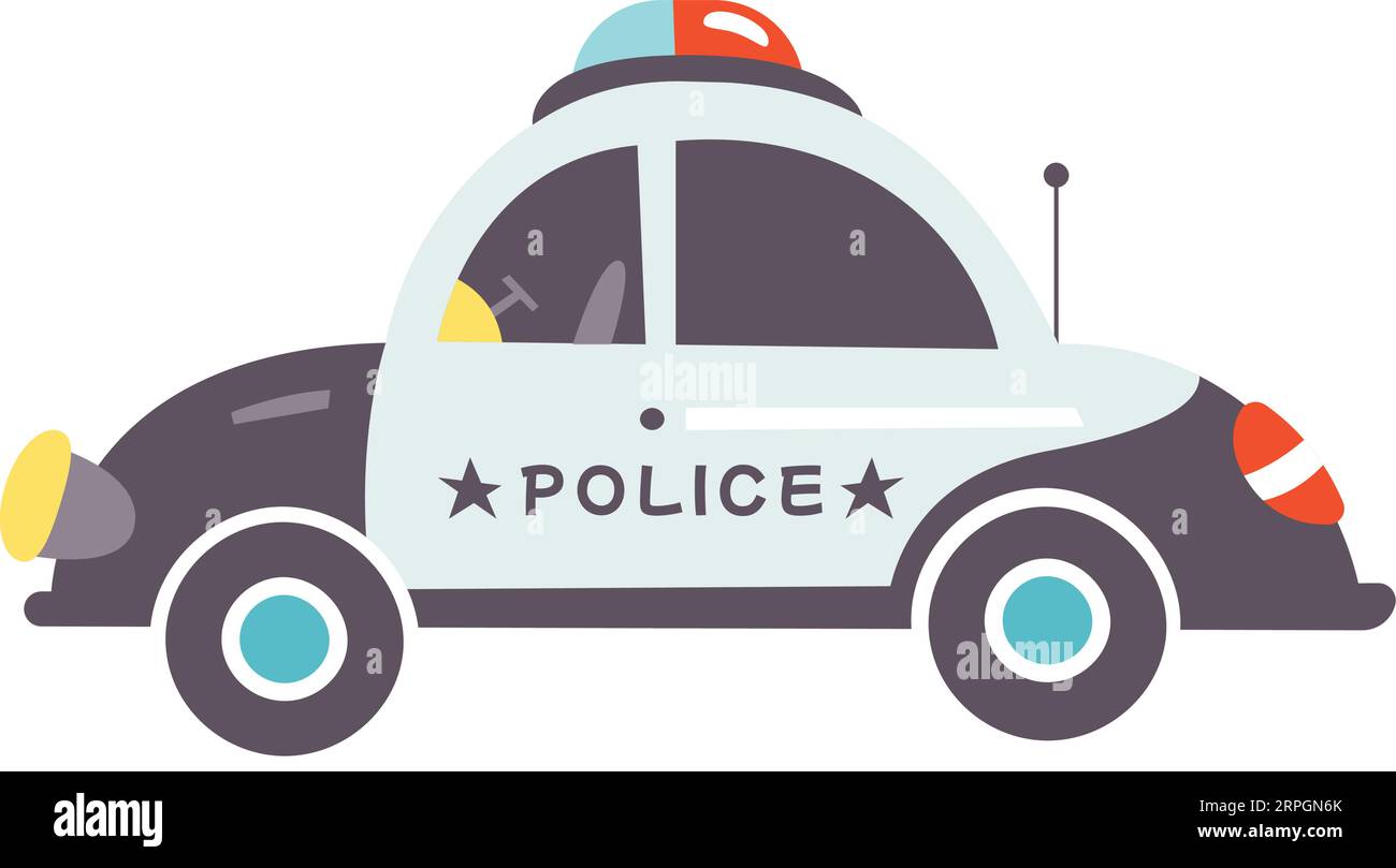 Police Car Vehicle Royalty Free Vector Image Stock Vector Image Art