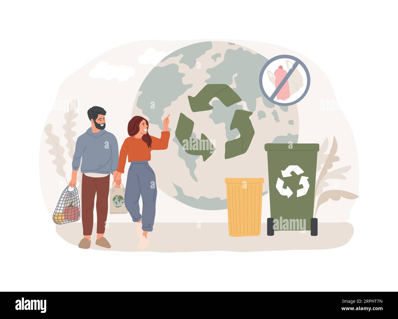 Zero Waste Technology Isolated Concept Vector Illustration Waste Free