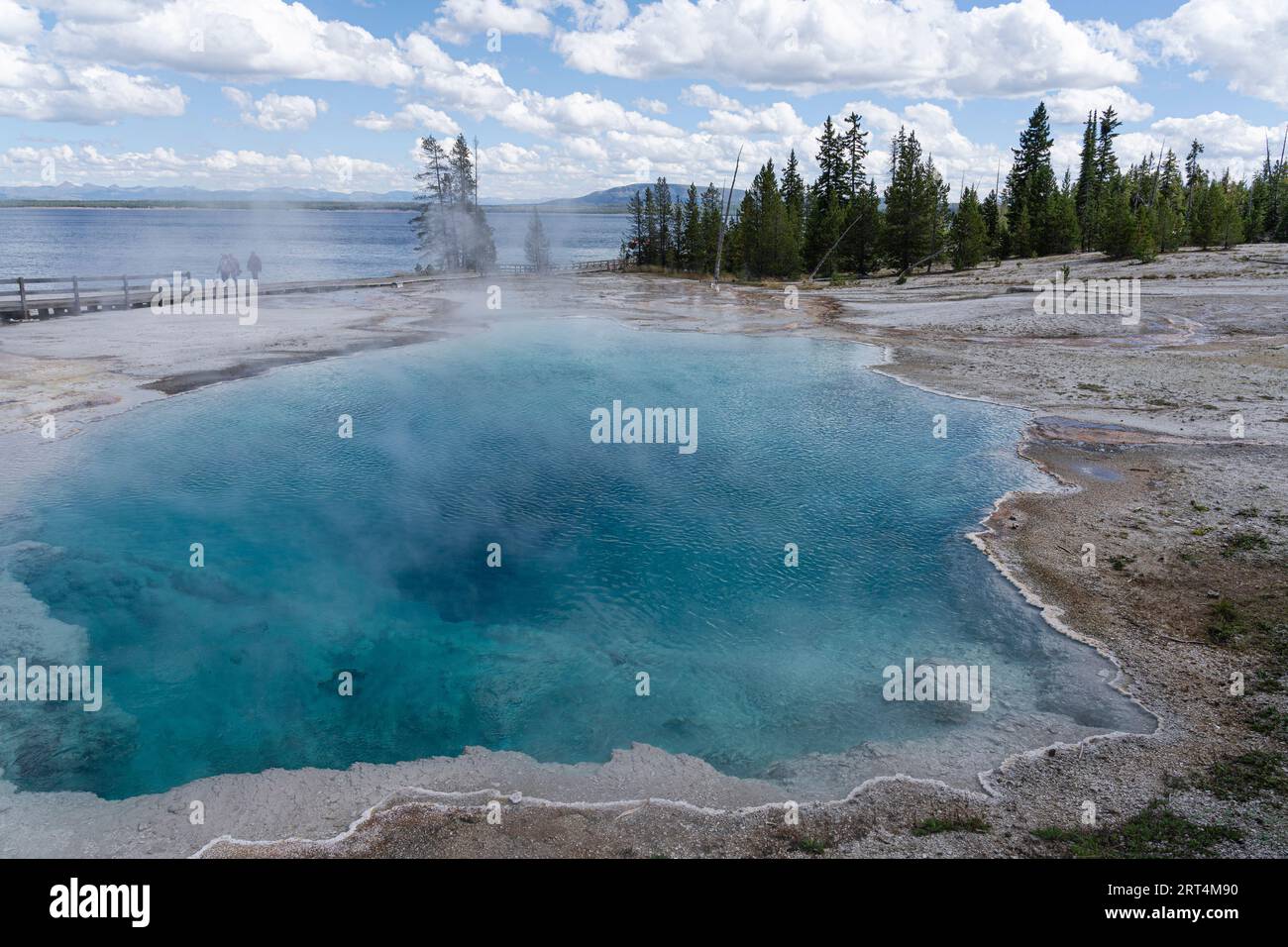 Abyss Pool A Deep Hot Spring In West Thumb Geyser Basin Yellowstone