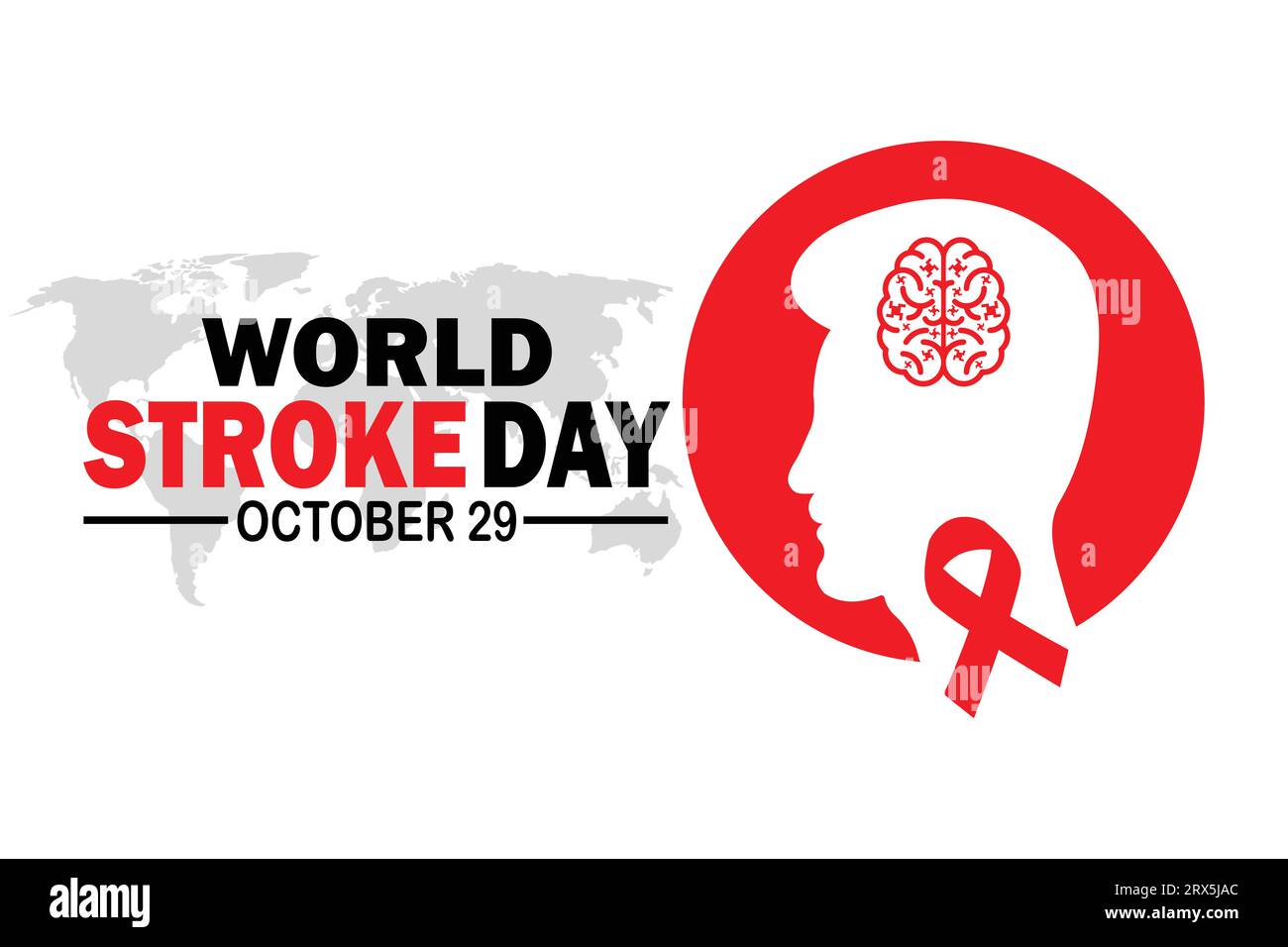 World Stroke Day Vector Illustration October 29 Suitable For Greeting