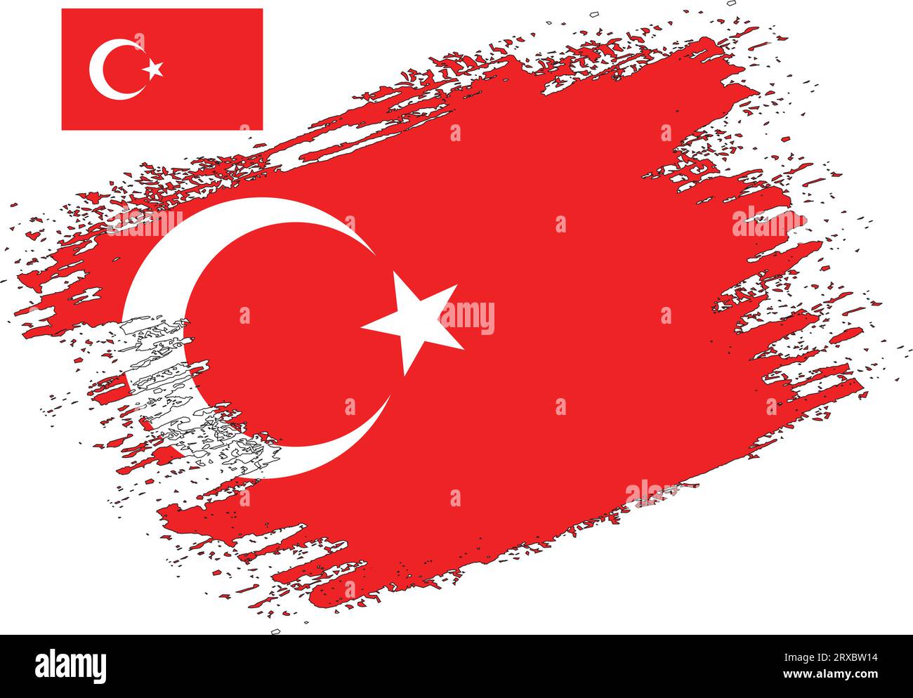 Turkey Flag Stock Vector Images Alamy