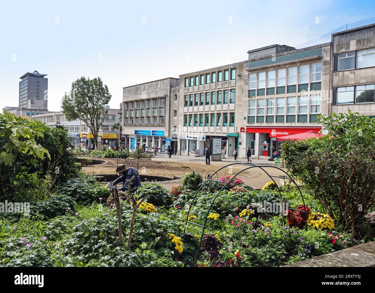 Plymouths Armada Way Cutting Through The Main Pedestrianised Shopping