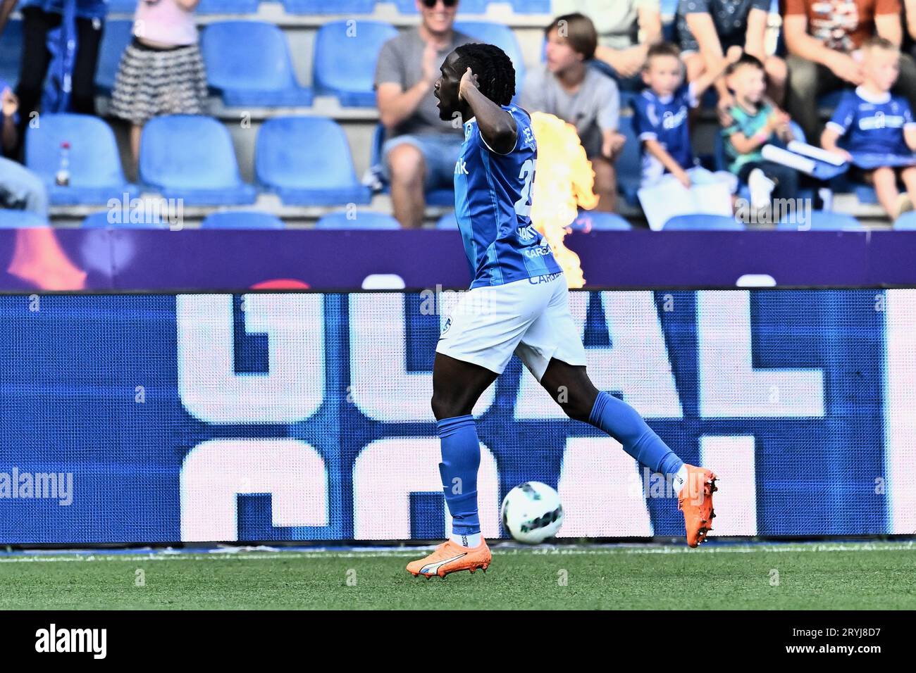 Genk Belgium 01st Oct 2023 Genk S Joseph Paintsil Celebrates After