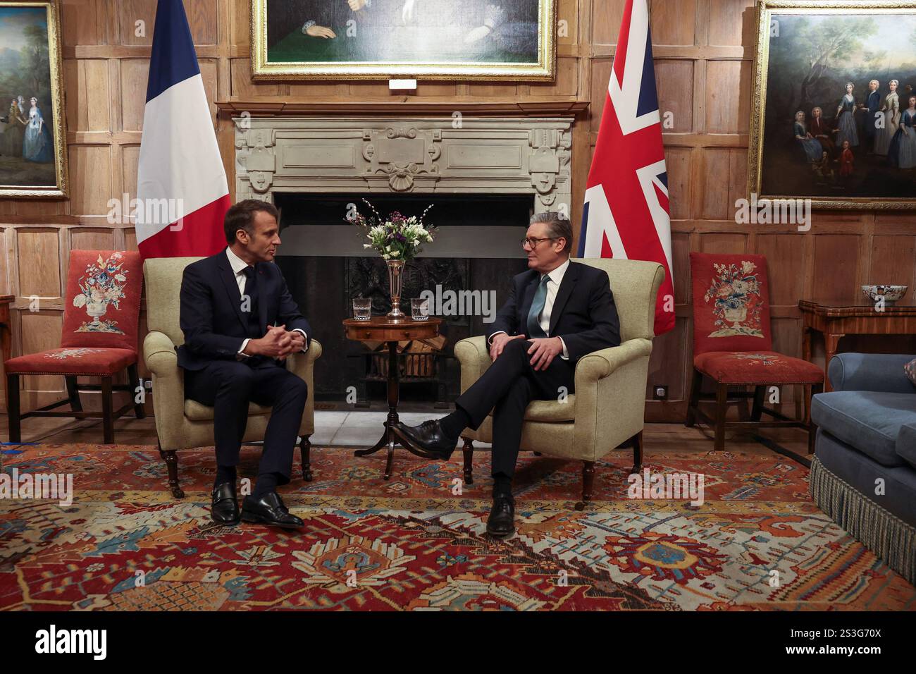 Prime Minister Sir Keir Starmer With French President Emmanuel Macron