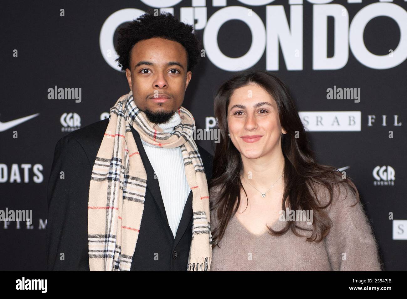 Herwan Deleval And Marzieh Hamidi Attending The Crois Pas Qu On Dort