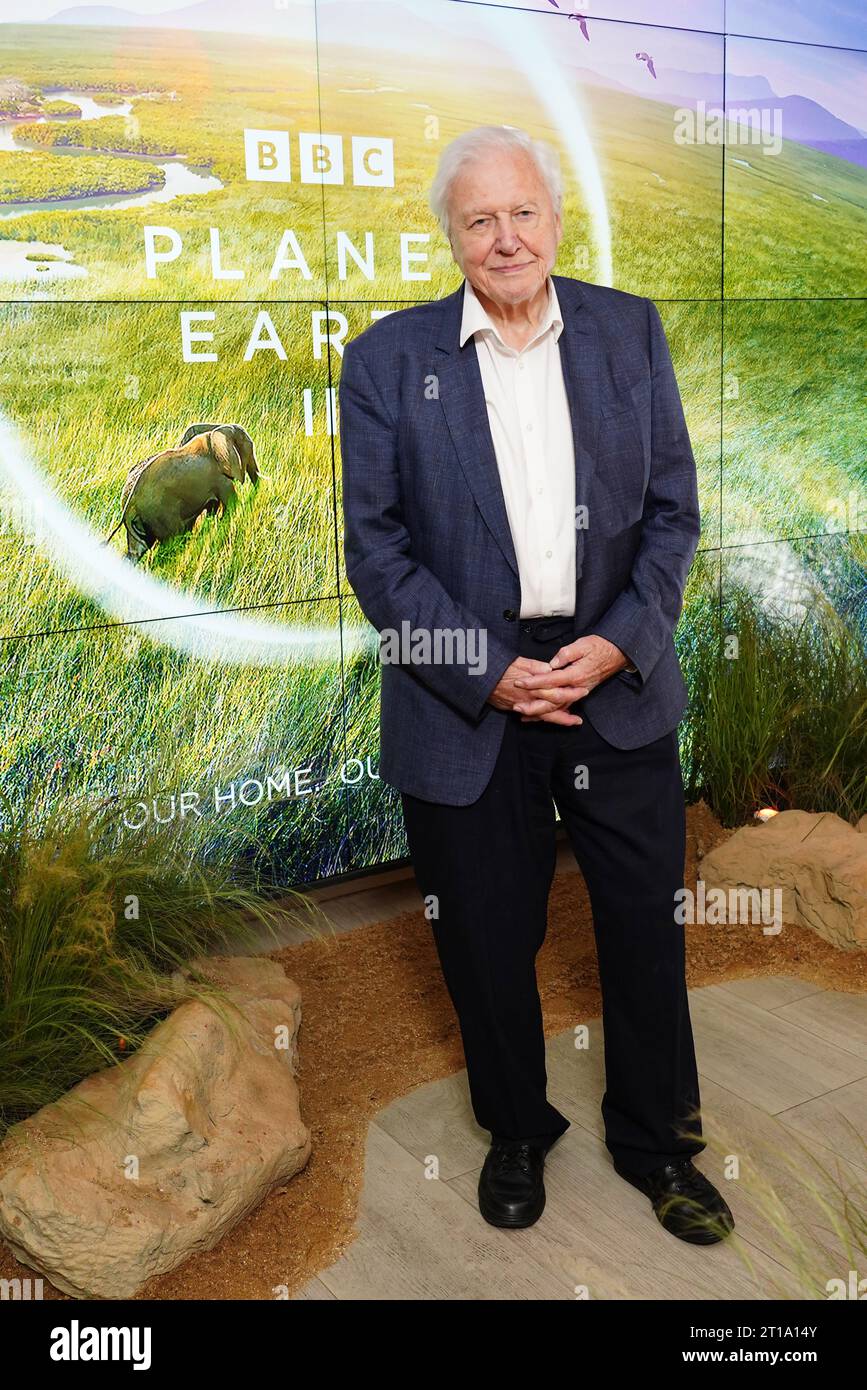 Sir David Attenborough Arrives For The Global Launch Of Bbc Studio S