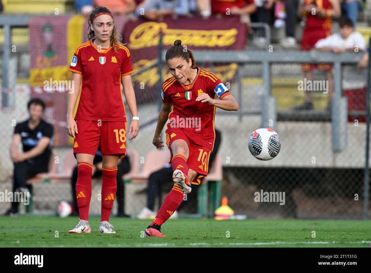 Rome Italy Th Oct Giada Greggi And Manuela Giugliano Of As