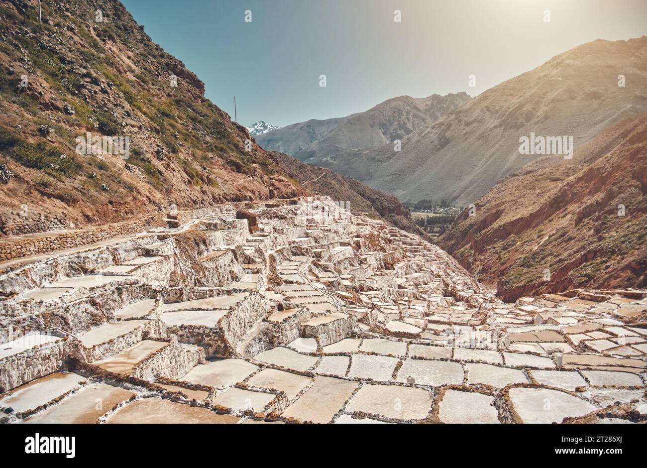 Salinas De Maras Near Cusco Salt Extraction In Peru Travel Concept