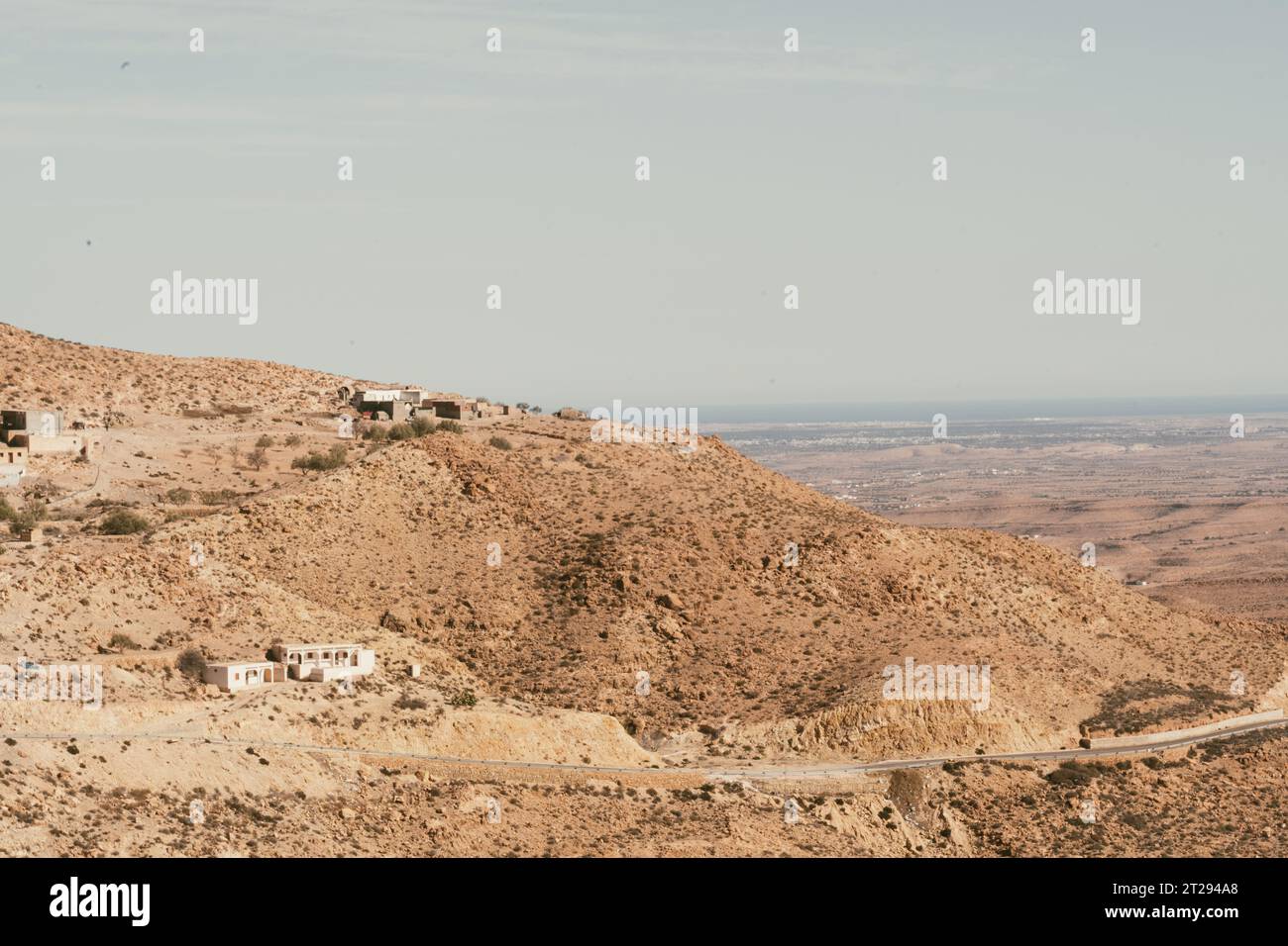 Desert Mountain Village Stock Photo Alamy