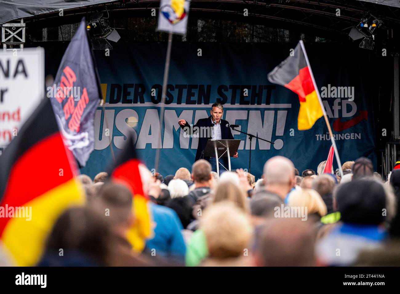 DEMONSTRATION DER AFD IN ERFURT 28 10 2023 Erfurt Rede von Björn