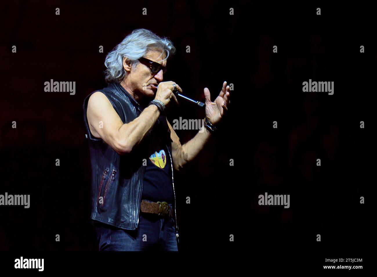 Palaprometeo Ancona Italy November Ligabue Performing On