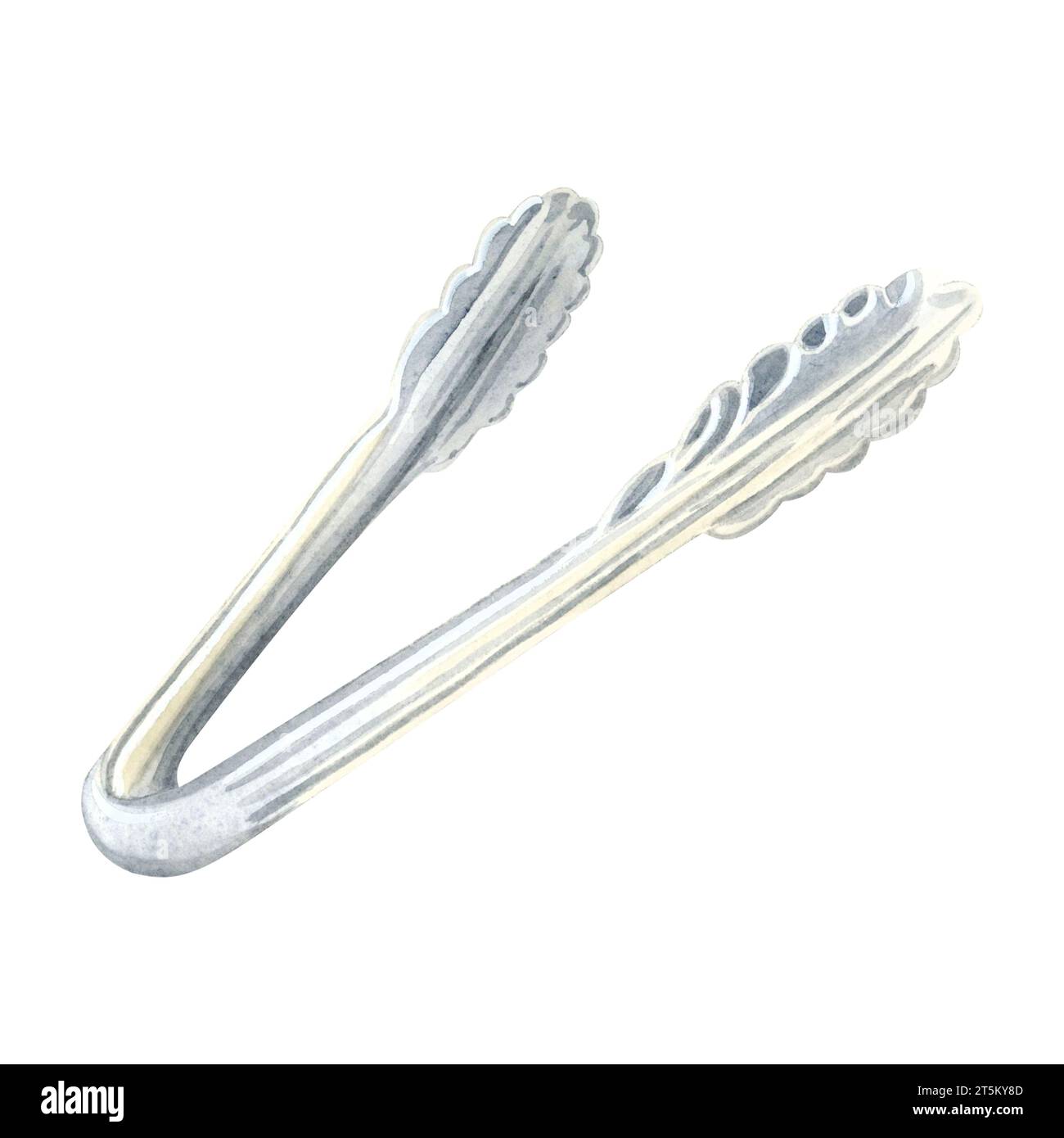 Steel Tongs For Ice Grilled Meat Cake Pastry And Bartending