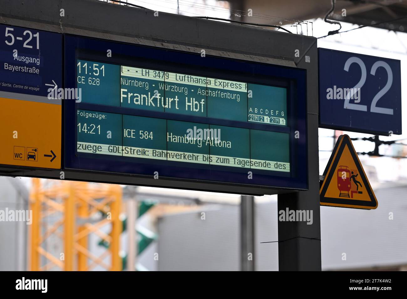 Deutsche Bahn Streik Der Gewerkschaft GDL Am 16 11 2023 Am