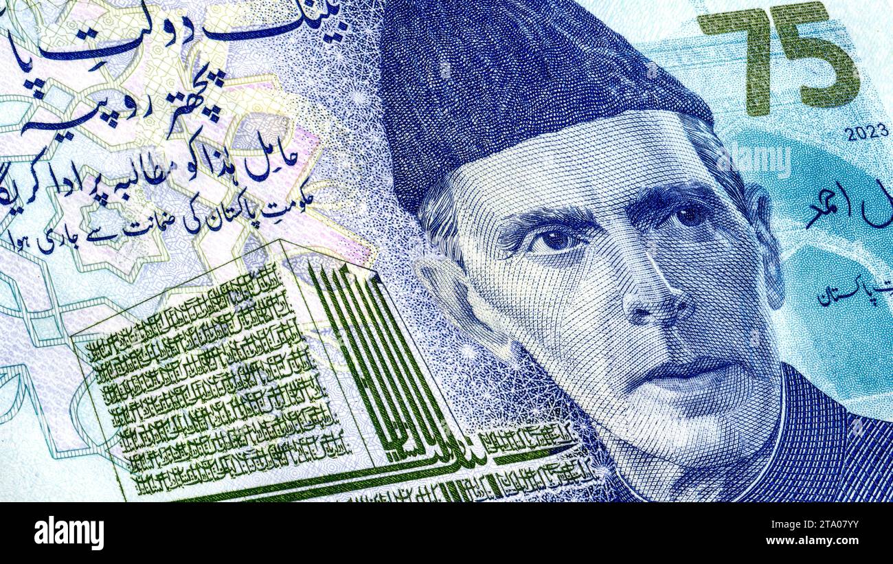 Muhammad Ali Jinnah 1876 1948 Portrait From Pakistan 75 Rupees