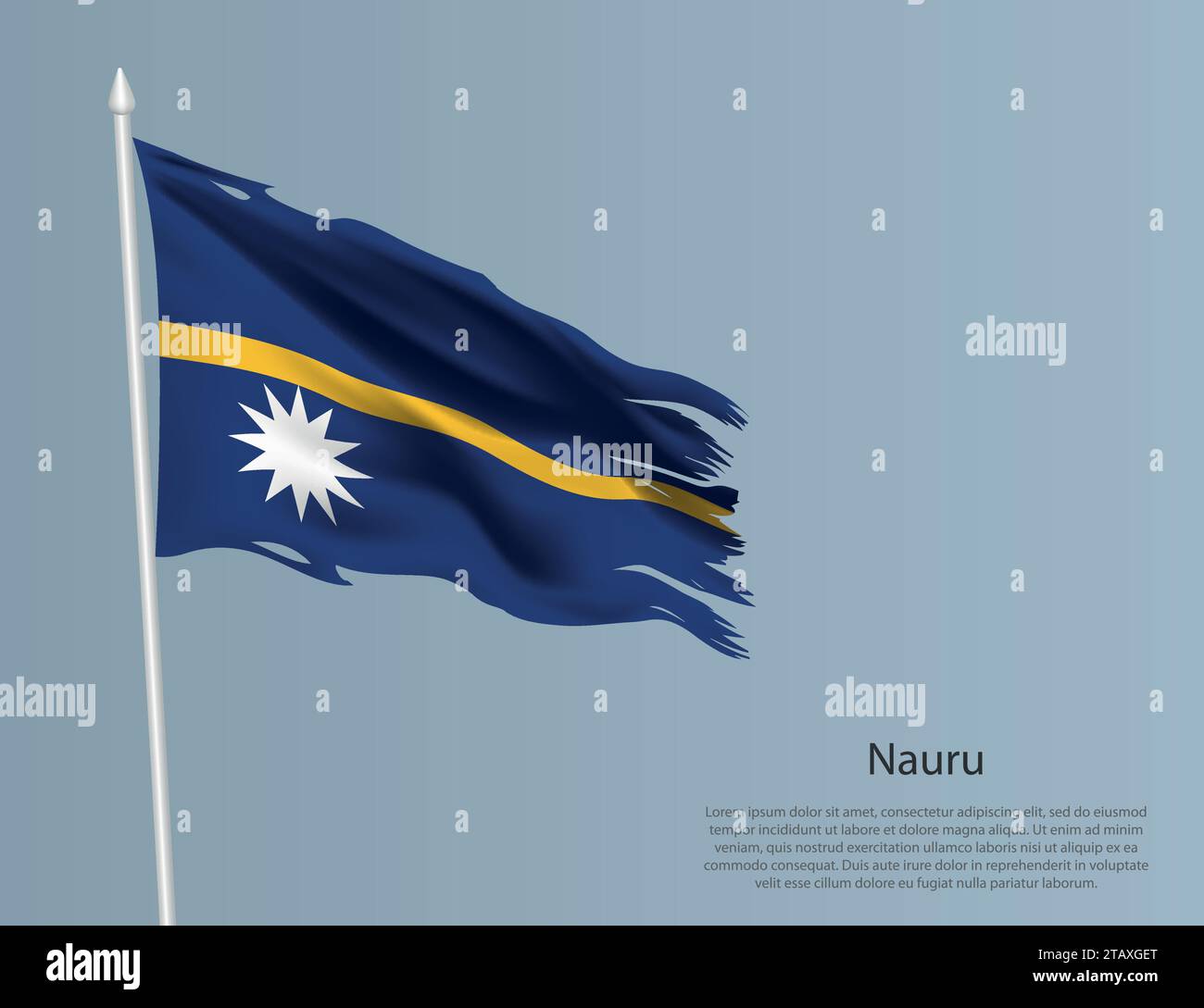 Nauru D Flag Stock Vector Images Alamy