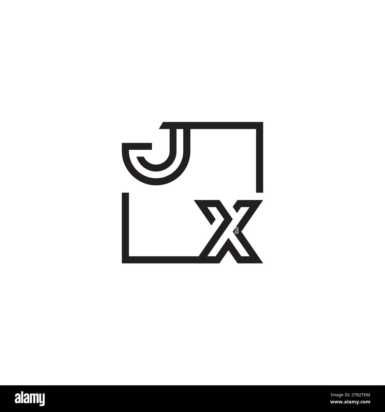 Jx Initial Logo Letters In High Quality Professional Design That Will