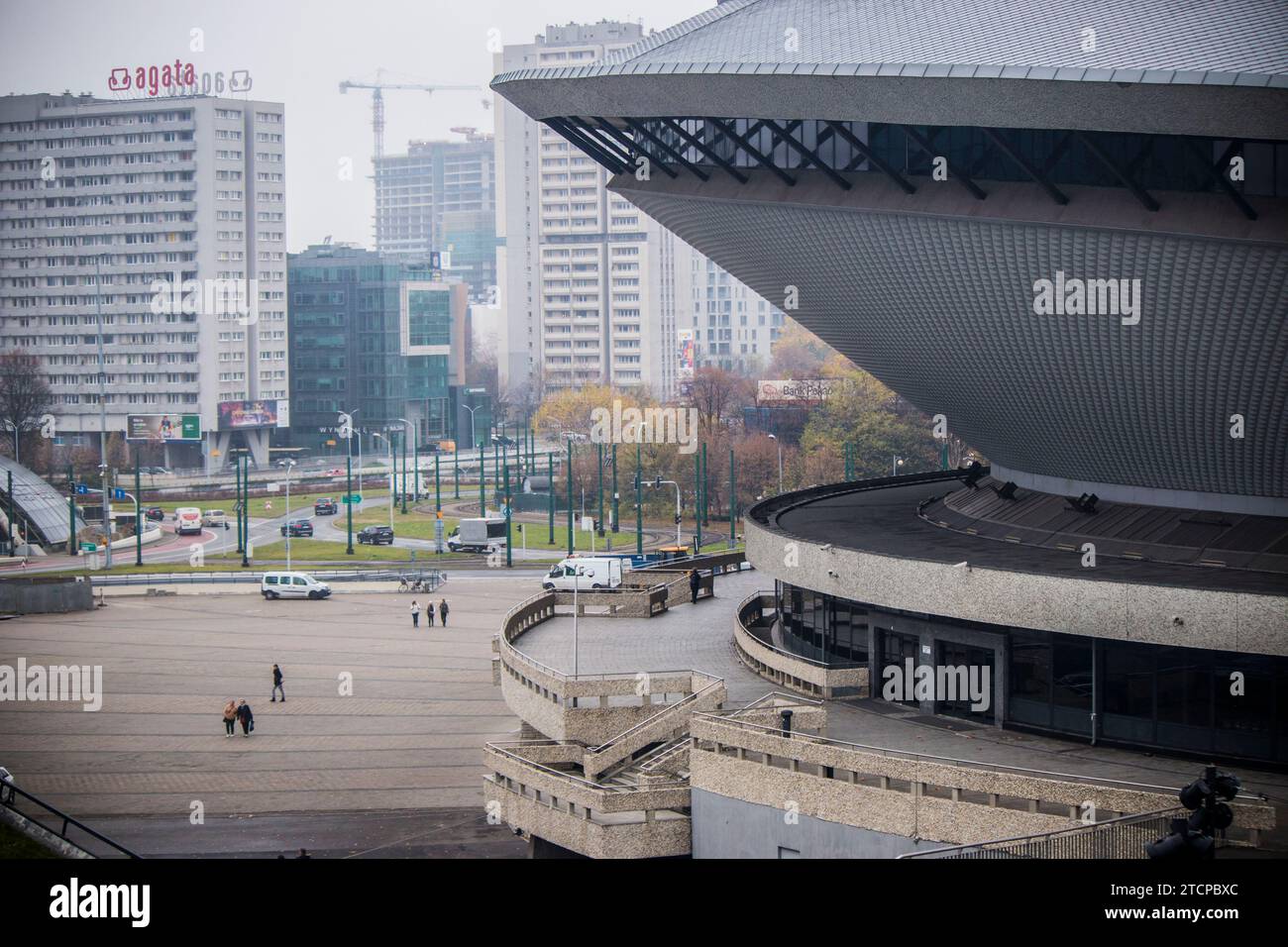 The Main Stadium Of Katowice Spodek In Katowice Poland Stock Photo