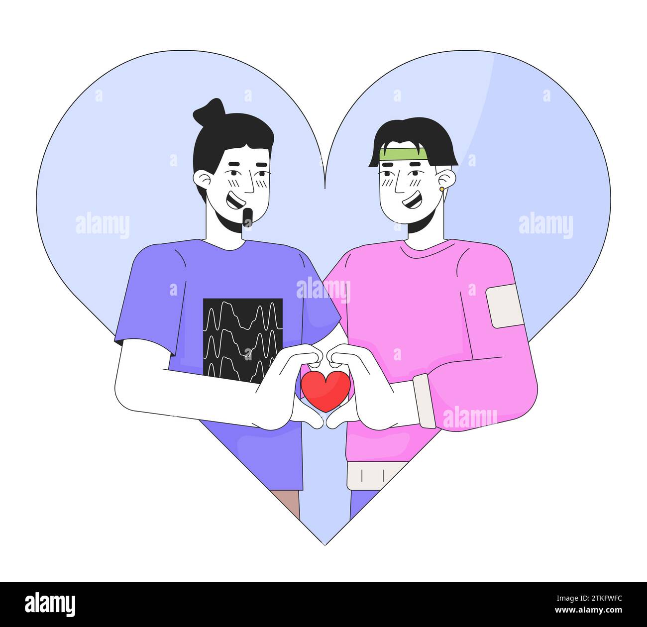 Gay Sweethearts Stock Vector Images Alamy