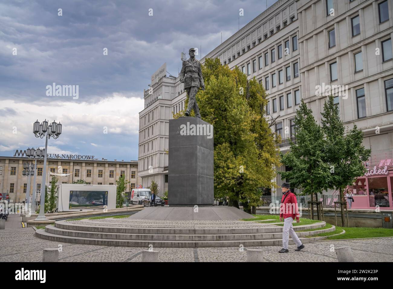 Denkmal Charles De Gaulle Rondo Charlesa De Gaullea Warschau