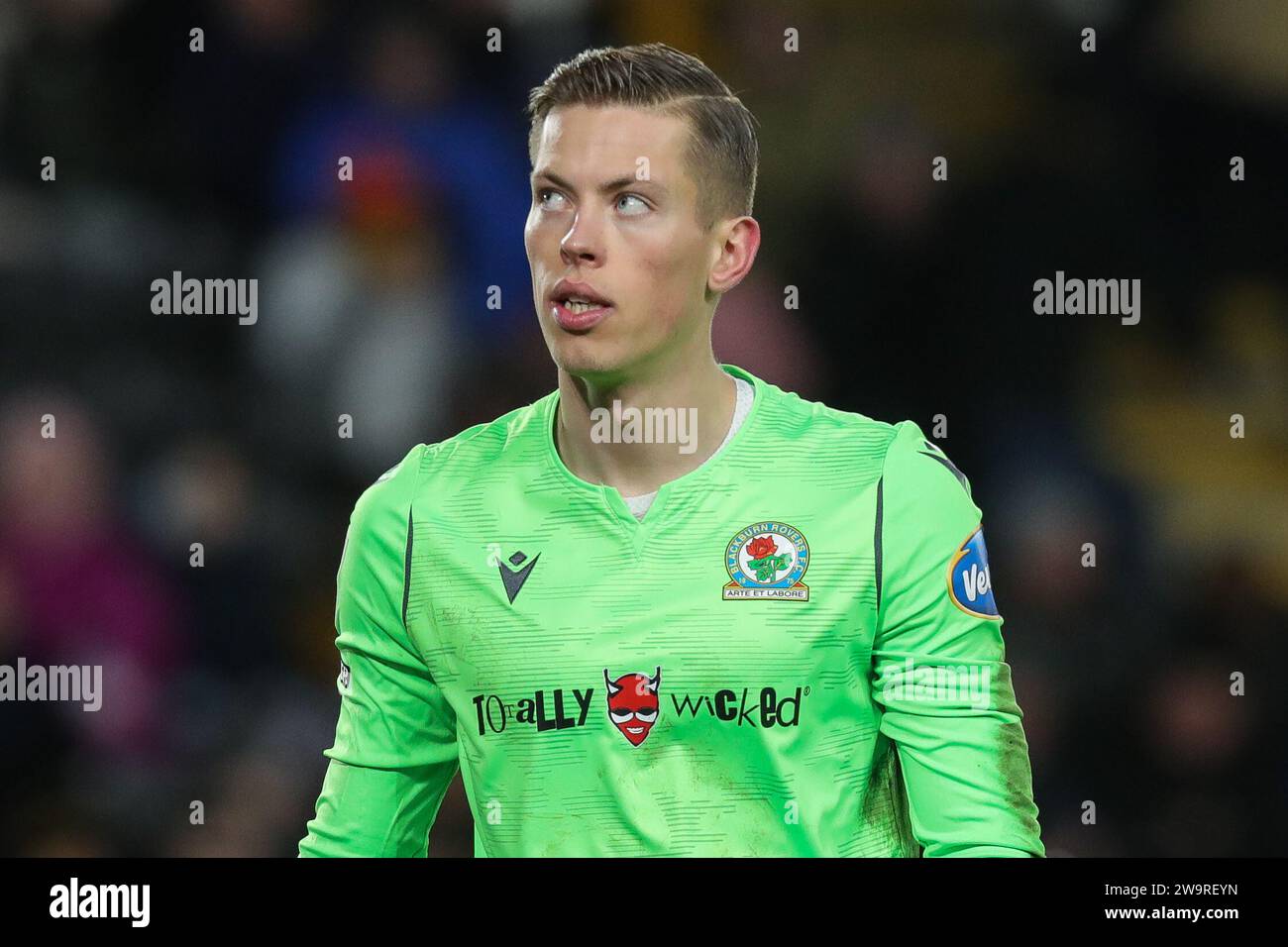 Hull Uk Th Dec Leopold Wahlstedt Of Blackburn Rovers