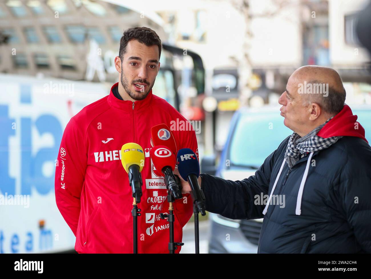 Zagreb Croatia 01st Jan 2024 Croatian Handball Player Zvonimir Srna