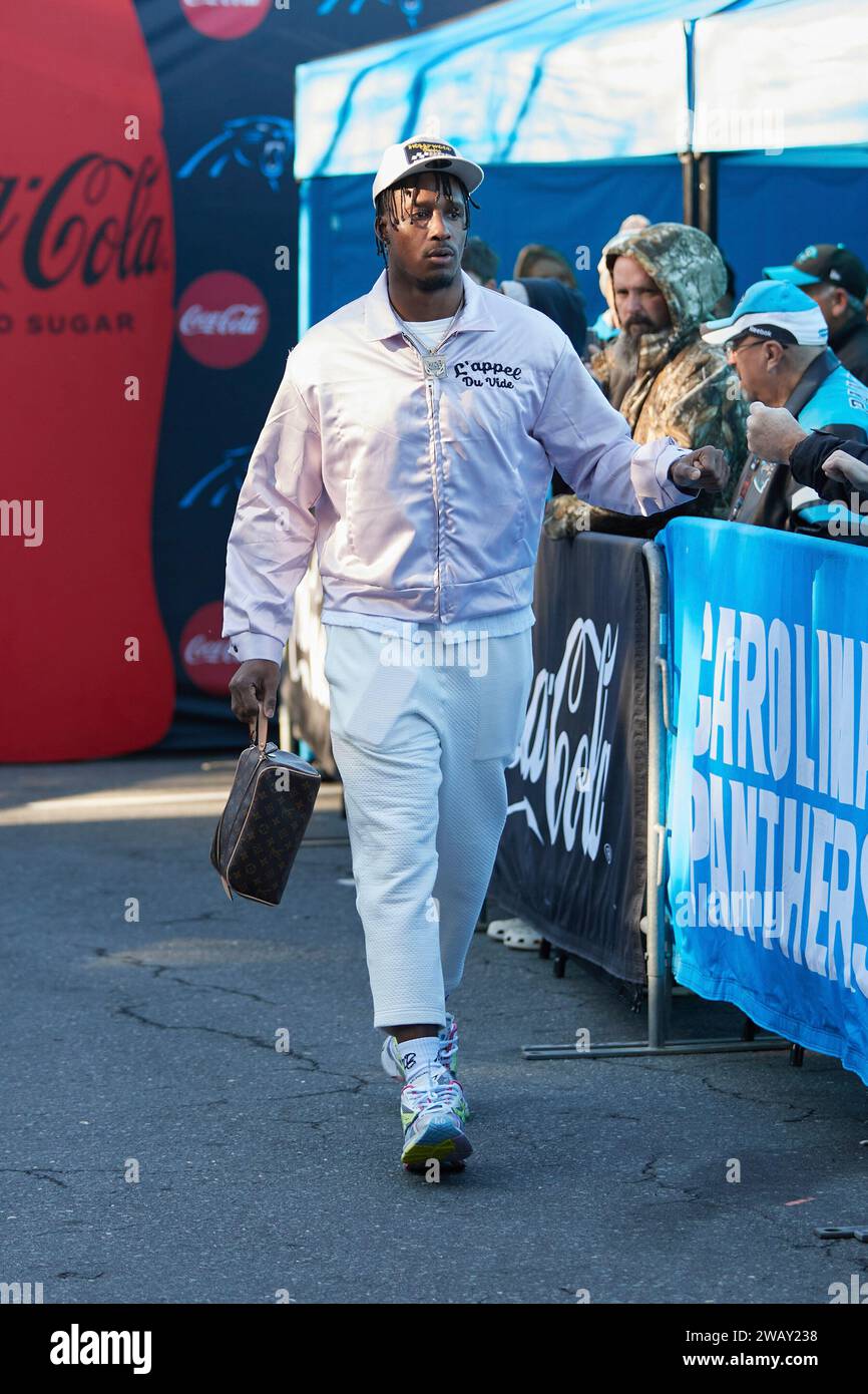 Carolina Panthers Wide Receiver Terrace Marshall Jr 88 Bumps Fists