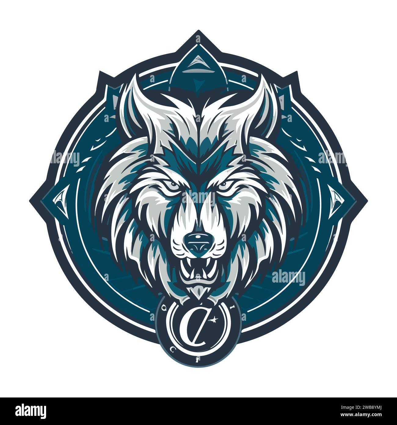 Wolves Mascot Esport Logo Character Design For Wolf Gaming And Sport