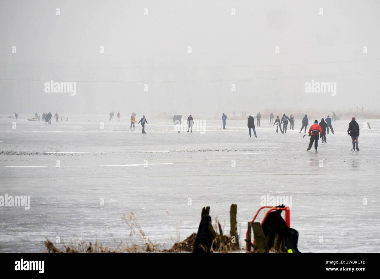 Bremen Germany Th Jan A Number Of People Met Up To Go Ice