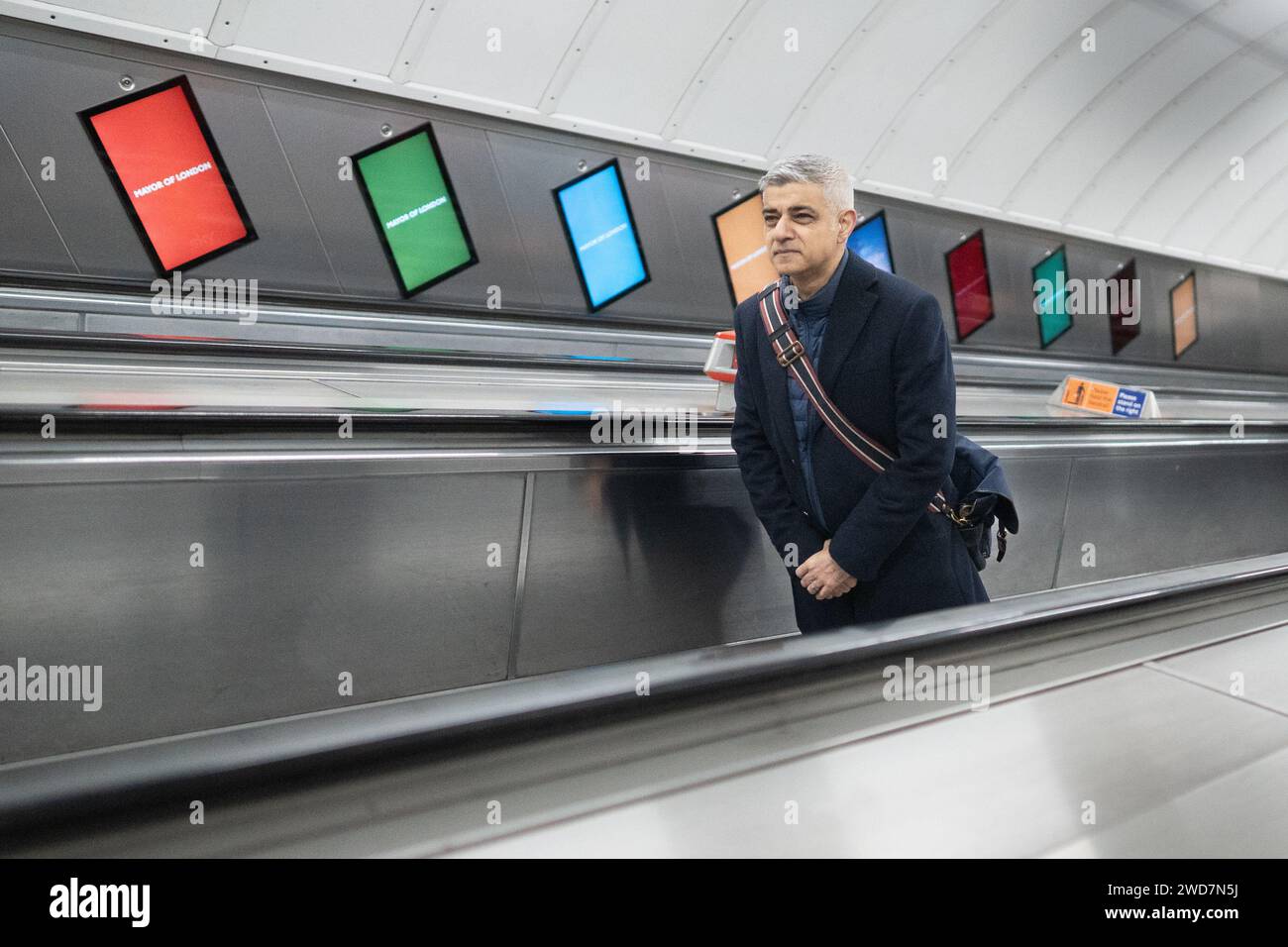 London Mayor Sadiq Khan At Leicester Square Underground Station After