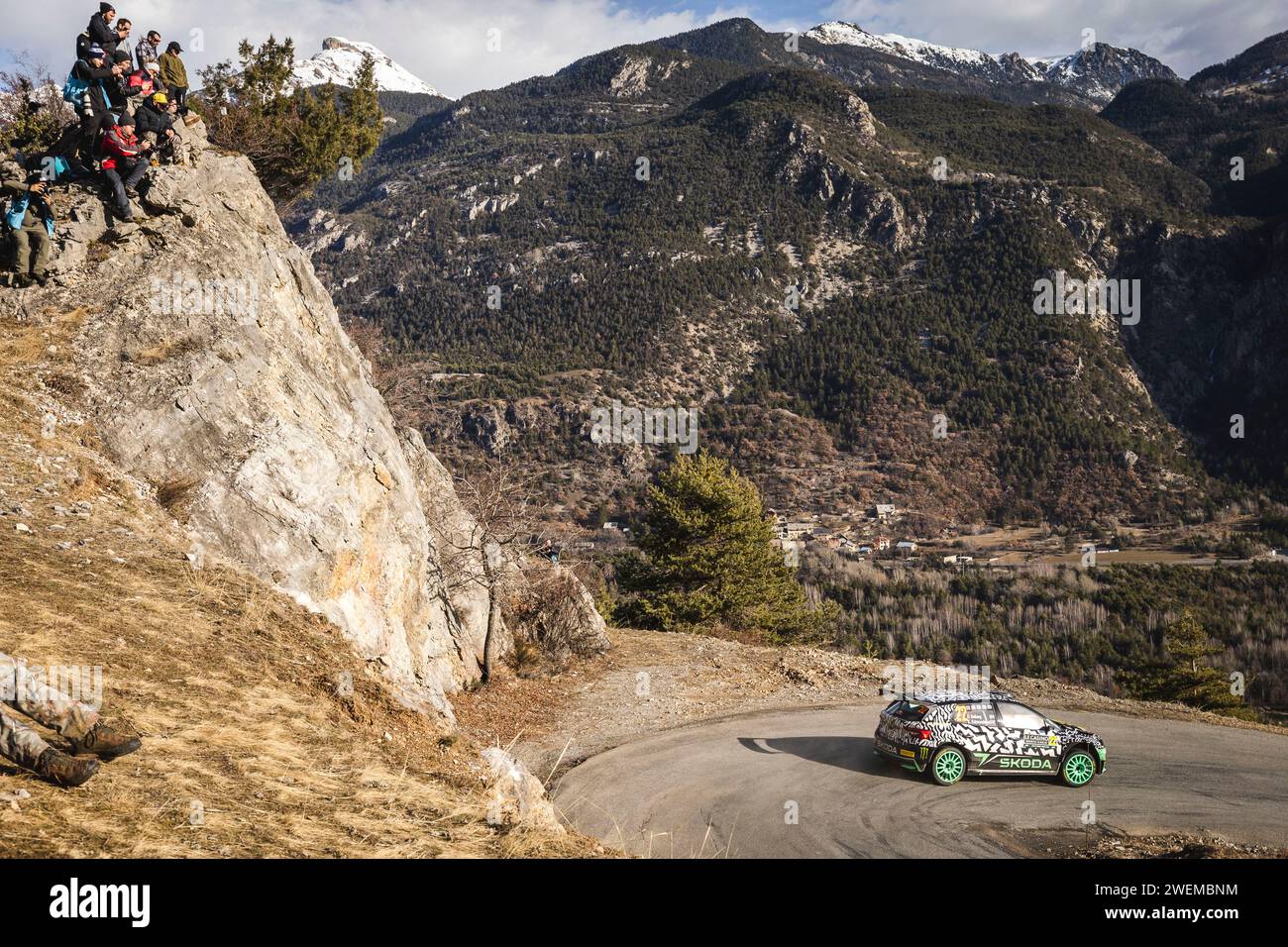 Solberg Oliver Edmondson Elliott Skoda Fabia Rs Rally Action