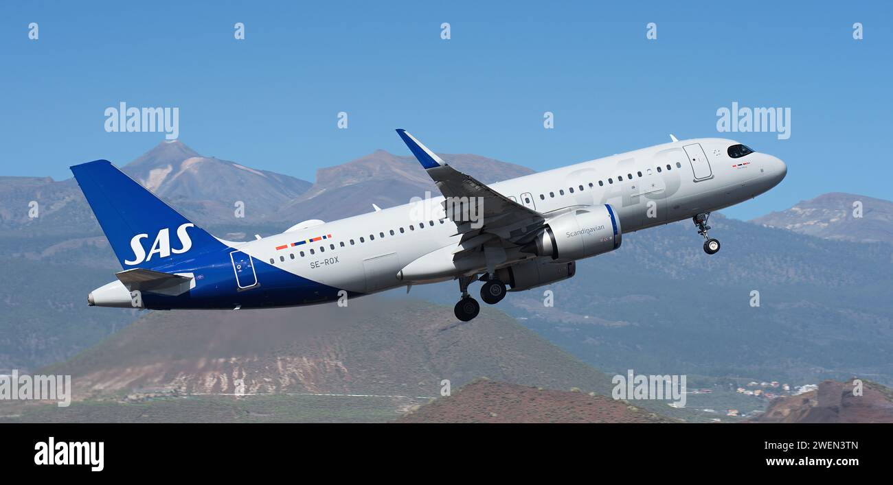 Tenerife Spain January St Airbus A N Sas Airlines