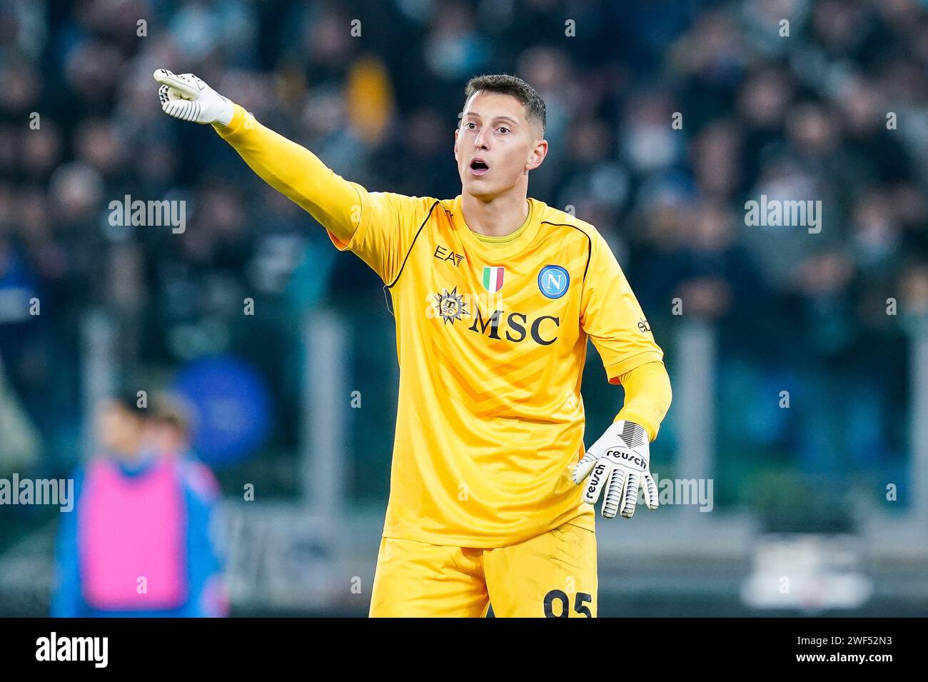 Rome Italy Th Jan Pierluigi Gollini Of Ssc Napoli Looks On