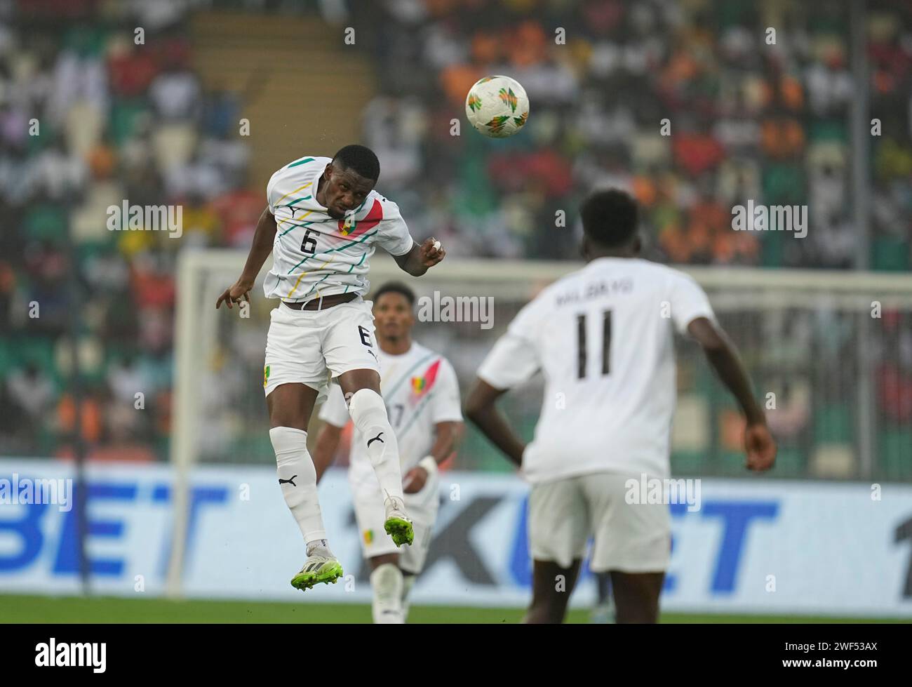 January Amadou Diawara Guinea Heads During A African Cup Of