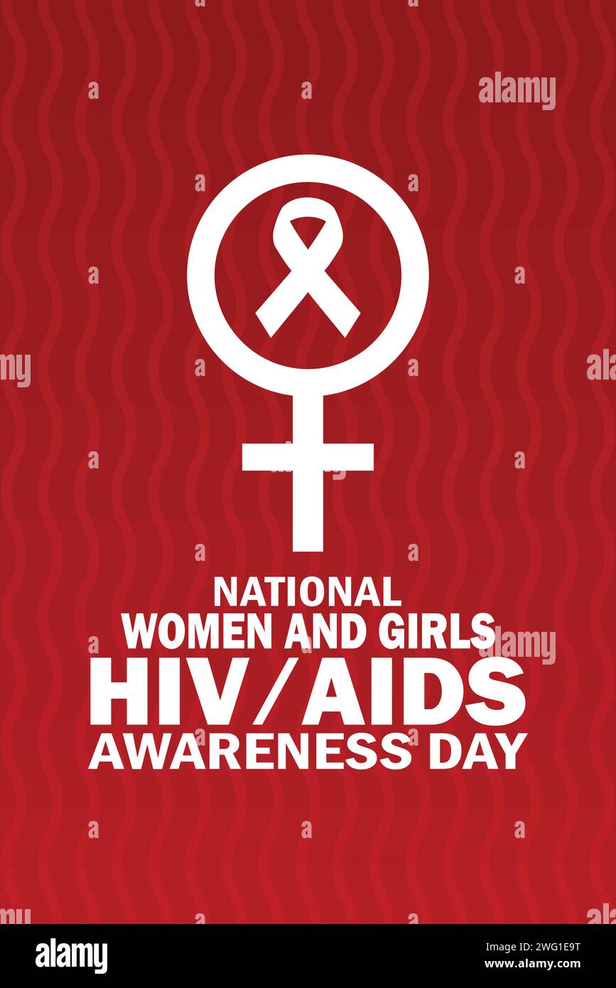 National Women And Girls HIV AIDS Awareness Day Vector Illustration