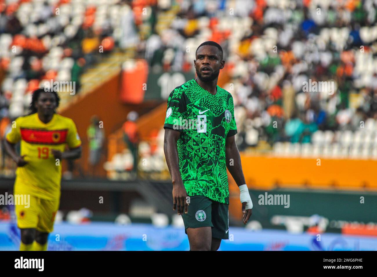 Abidjan Cote D Ivoire February Frank Onyeka Of Nigeria During The