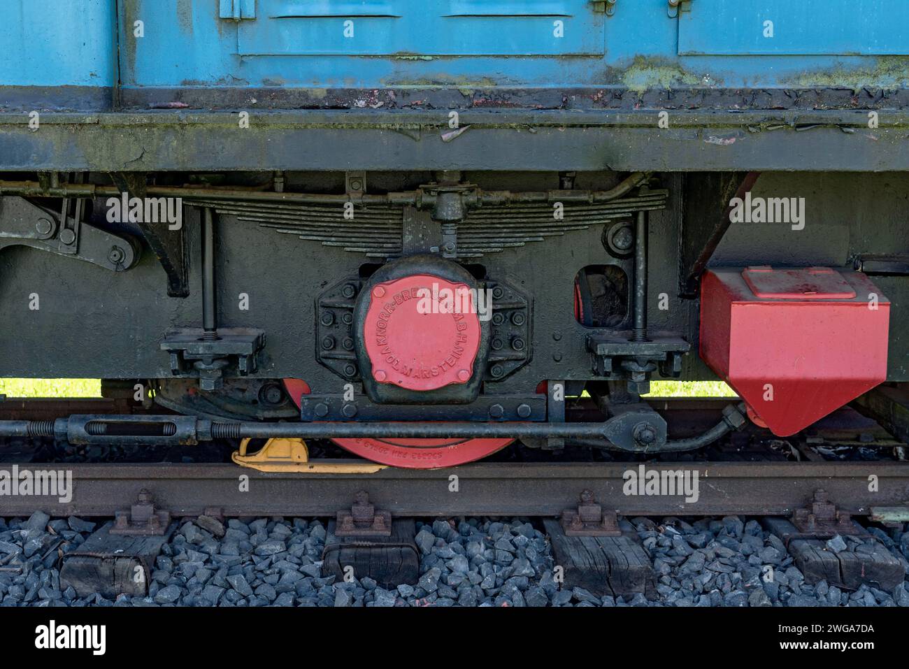 Wheel On Rail With Brake From Knorr Bremse Vintage Electric Locomotive