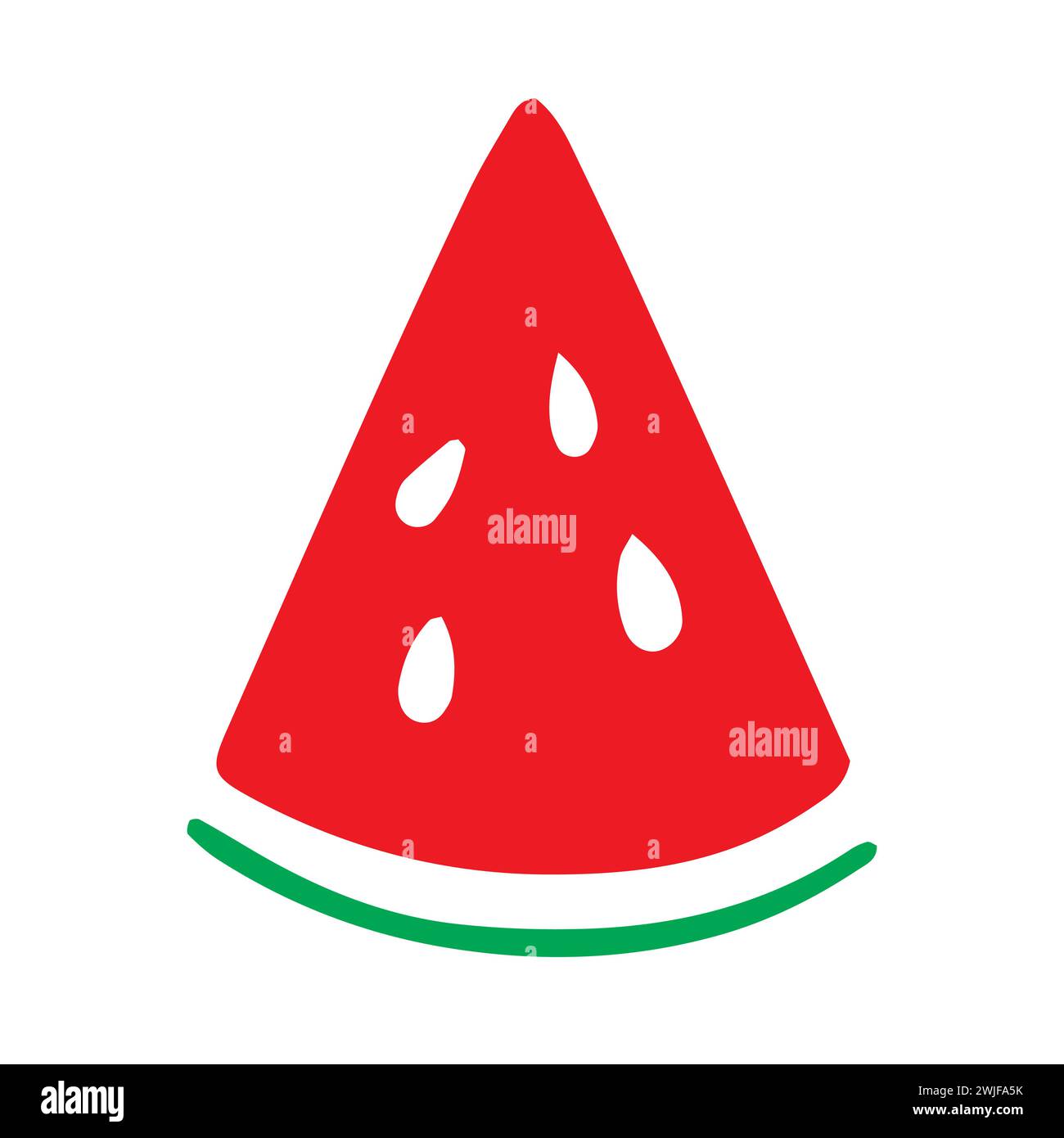 Watermelon Slice Icon Stock Vector Image Art Alamy