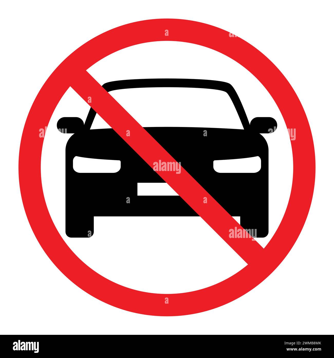 Prohibition Sign Motor Vehicles Hi Res Stock Photography And Images Alamy