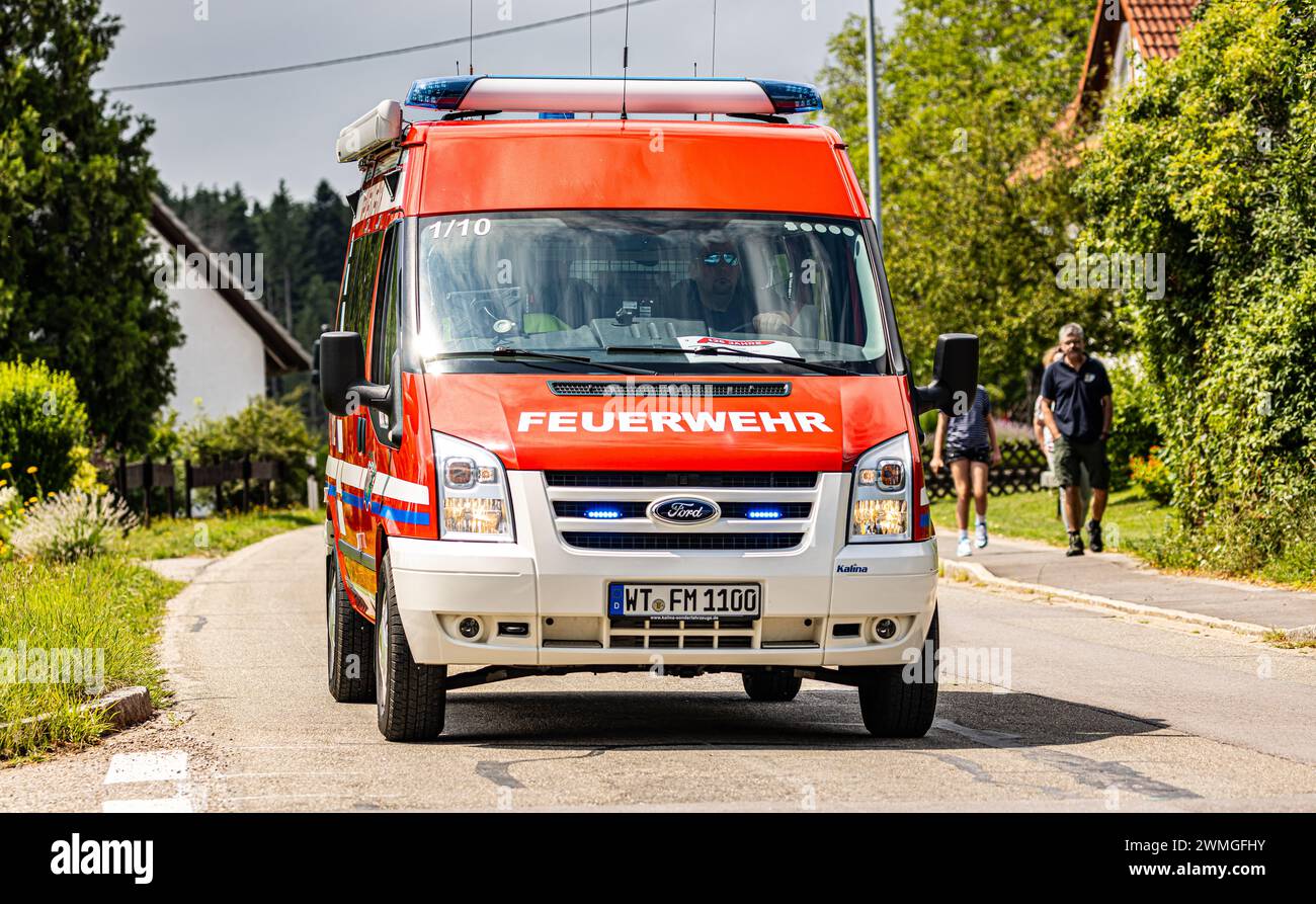 Der Kommandowagen Der Freiwilligen Feuerwehr Murg Ist Zum Jahr